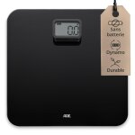 Pèse - personne numérique sans batterie avec dynamo respectueux de l'environnement jusqu'à 150 kg noir ... Pèse - personne numérique sans batterie avec dynamo respectueux de l'environnement jusqu'à 150 kg noir ...
