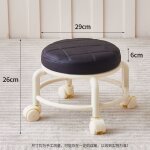 Petit tabouret a roulettes universel, tabouret bas a poulie pour enfants, chaise ronde de marche domestique, ...