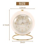 Petites horloges de table, rveil analogique de table  quartz classique sans - tac avec rtro - clairage ...