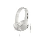 Philips bass + shl3075wt - ecouteurs avec micro - sur - oreille - filaire - jack 3, 5mm - blanc