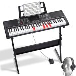 Piano numérique 61 touches electrique avec stand 600 sons 500 rythmes 80 démo débutants apprentissage ... Piano numérique 61 touches electrique avec stand 600 sons 500 rythmes 80 démo débutants apprentissage ...