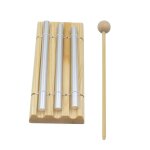 Piano a percussion a trois tons pour enfants, xylophone a vent, clochette, avec bton, instrument de ...