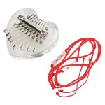 Piano de pouce en forme de coeur mini portable transparent crystal 8 keys kalimba pendentif pour débutant ... Piano de pouce en forme de coeur mini portable transparent crystal 8 keys kalimba pendentif pour débutant ...