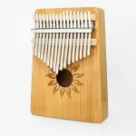 Piano a pouce kalimba - 17 tons nan bamboo, design portable par