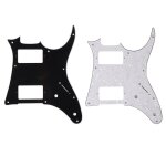 Pickguard pour guitare electrique en pvc, double trou de ramassage, plaque de perles anti - rayures, ...