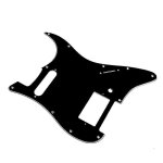 Pickguard de guitare noir 3 plis pour fender hs single strat humbucker haoyi
