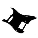 Pickguard guitare noir 3 ply pour fender hs single strat humbucker