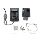 Pickup de guitare acoustique en plastique, pr�ampli et accordeur eqlc - 5 bandes, pi�ces de guitare
