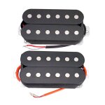 Pickups humbucker pour guitare electrique, haut rendement 50 / 52mm alnico v, double bobine, pont / manche ...