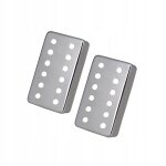 Pices cache micro de guitare en cuivre pour manche et chevalet a double bobinage argent
