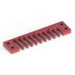 Pice dharmonica de peigne en alliage daluminium pour hohner marine band crossover / deluxe (rouge) ...