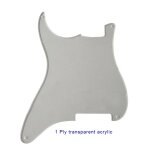 Pièces de guitare de qualité, pour gaucher, pickguard, 4 trous, matériau vierge pour style strat - type ... Pièces de guitare de qualité, pour gaucher, pickguard, 4 trous, matériau vierge pour style strat - type ...