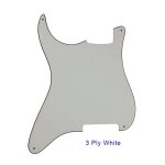 Pièces de guitare de qualité, pour gaucher, pickguard, 4 trous, matériau vierge pour style strat - type ... Pièces de guitare de qualité, pour gaucher, pickguard, 4 trous, matériau vierge pour style strat - type ...