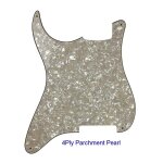 Pices de guitare de qualit, pour gaucher, pickguard, 4 trous, matriau vierge pour style strat - type ...