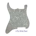 Pièces de guitare de qualité, pour gaucher, pickguard, 4 trous, matériau vierge pour style strat - type ... Pièces de guitare de qualité, pour gaucher, pickguard, 4 trous, matériau vierge pour style strat - type ...