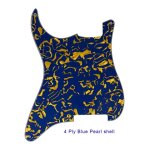 Pièces de guitare de qualité, pour gaucher, pickguard, 4 trous, matériau vierge pour style strat - type ... Pièces de guitare de qualité, pour gaucher, pickguard, 4 trous, matériau vierge pour style strat - type ...