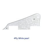Pices de guitare pour les paul, plaque a gratter, claire, jaune crme, blanche - type 4ply white pearl ...
