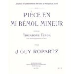 Joseph guy ropartz : piece en mib mineur - recueil avec parties spares tenor trombone and piano 979004624701 ...