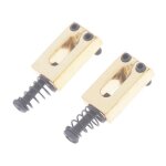 Pi�ces de rechange chrom�es tremolo pour guitare electrique, 2 pi�ces, accessoires a vis a ressort