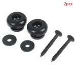 Pices de rechange de serrure de sangle de guitare, 2 pices, boutons de verrouillage de ceinture chroms, ...