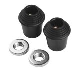 Pieds de grosse caisse durables 2 pices pieds en caoutchouc pointe sol inclus antirouille alliage de ...