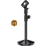 Pied de micro, pied micro avec pince r�glable � 180, adaptateur m�tallique 5 / 8  m�le � 3 / 8  femelle, ...