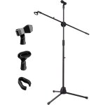 Pied de microphone 2 en 1  double usage avec support de microphone et adaptateur rglable en hauteur ...