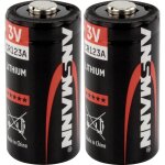 Pile photo cr - 123a lithium ansmann cr17335 1375 mah 3 v 2 pc(s)