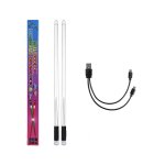 Pilons electroluminescents a led 15 dgrads de couleurs rechargeables usb + interrupteur baguettes electroniq ...