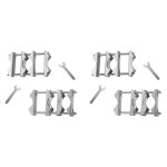Pince de m�t � double antenne, m�choire en v avec boulons, support de parapluie rapduty, 4 pi�ces