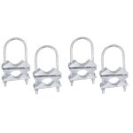 Pince  mt double antenne, support v - mchoire, boulons en u, matriel de montage de tuyau, 4 ensembles ...
