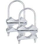 Pince de mt  double antenne, support d'invite en v, boulons en u, matriel de montage de tuyau, antenne ...