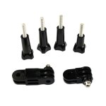 Pivotant bras a trois voie + vis a bouton poussoir pour gopro hero camra camscope accessoire haute ...