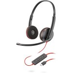 Plantronics - blackwire 3220 - casque d'ecoute filaire a deux oreilles (stéréo) avec microphone boom ... Plantronics - blackwire 3220 - casque d'ecoute filaire a deux oreilles (stéréo) avec microphone boom ...