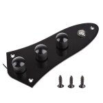 Plaque de contrôle de guitare chargée précâblée noire fr pour les pièces de basse fender jazz remplacer ... Plaque de contrôle de guitare chargée précâblée noire fr pour les pièces de basse fender jazz remplacer ...