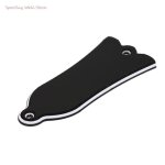 Plaque de couverture pour guitare en forme de cloche noire, 2 trous, en pvc, plaque de dfilement, ybson ...
