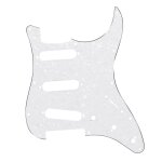 Plaque a gratter pour guitare blanche, nouveau mod�le, 3 plis, style strat, pickguard