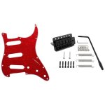 Plaque a gratter pour guitare electrique, avec 6 cordes, pont trmolo et barre whammy