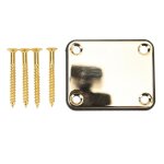 Plaque de manche de guitare electrique carre en mtal montage arrire 4 trous avec vis pices de basse ...