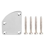 Plaque de manche de guitare electrique incurv�e pan coup� semi rond joint montage arri�re 4 trous avec ...