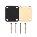 Plaque de manche en or avec 4 vis pièce de rechange pour guitare electrique fender strat Plaque de manche en or avec 4 vis pièce de rechange pour guitare electrique fender strat