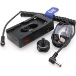 Plaque de montage multifonction np - f970 / f960 / f770 / f570 / f550 avec chargeur rapide usb 8 v 12 ...