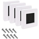 Plaque murale brosse - lot de 4x passe - cble murale sortie connecteur audio vido - prise encastrable ...