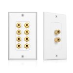 Plaque murale pour haut - parleur, plaque murale pour cin�ma maison, panneau audio, 8 poteaux pour 4 ...