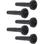 Plastique abs embouchure de trompette pour trompette accessoires - black5pcs Plastique abs embouchure de trompette pour trompette accessoires - black5pcs