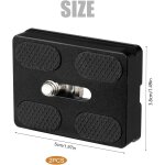 Plateau rapide plaque de dégagement rapide universel en aluminium pu - 50 avec vis 1 / 4 pouce pour appareil ... Plateau rapide plaque de dégagement rapide universel en aluminium pu - 50 avec vis 1 / 4 pouce pour appareil ...