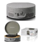 Platine disque vinyle - retro grise - tt - 34 - usb - rca - aux ¿ télécommande avec haut - parleurs ... Platine disque vinyle - retro grise - tt - 34 - usb - rca - aux ¿ télécommande avec haut - parleurs ...