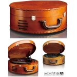 Platine disque vinyle vintage retro bois - usb - rca - aux - tlcommande + housse de protection