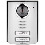 Platine de rue 2 boutons de fils, camra couleur equipe de led infrarouges pour la vision nocturne, ...