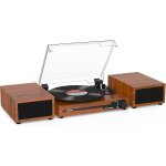 Platine vinyle avec 2 haut - parleurs stéréo doubles, vintage tourne - disqu bluetooth 5. 3 prend en ... Platine vinyle avec 2 haut - parleurs stéréo doubles, vintage tourne - disqu bluetooth 5. 3 prend en ...